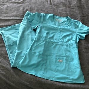 Light Teal Grey’s Anatomy Scrub Set